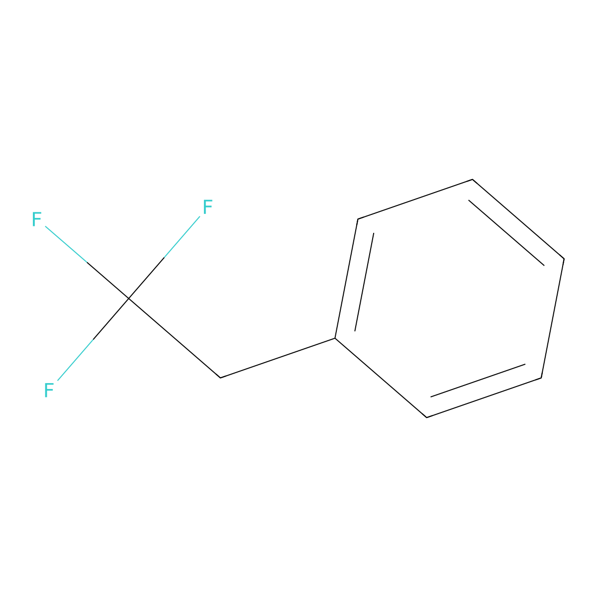 (2,2,2-Trifluoroethyl)benzene molecular structure, CAS 21249-93-4