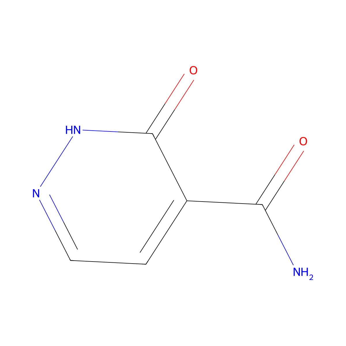 3-Oxo-2,3-dihydropyridazine-4-carboxamide molecular structure, CAS 2125-92-0