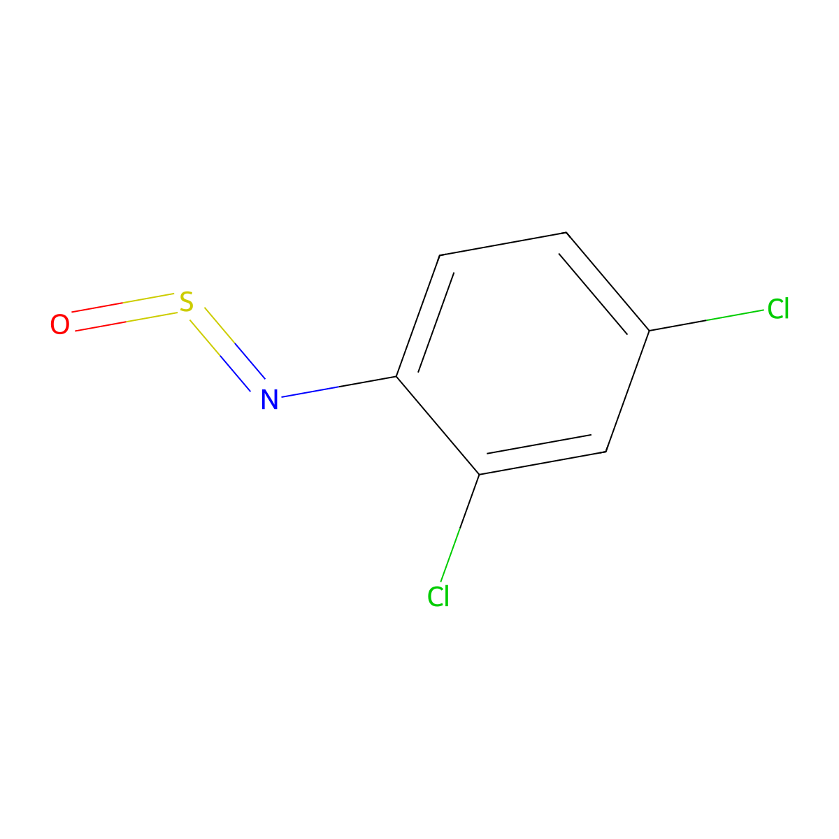 2,4-Dichloro-1-(sulfinylamino)benzene molecular structure, CAS 21250-19-1