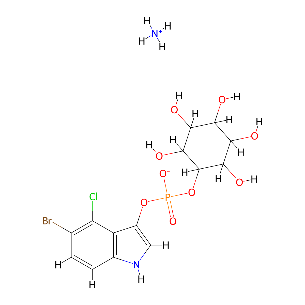 X-myo-inositol phosphate molecular structure, CAS 212515-11-2