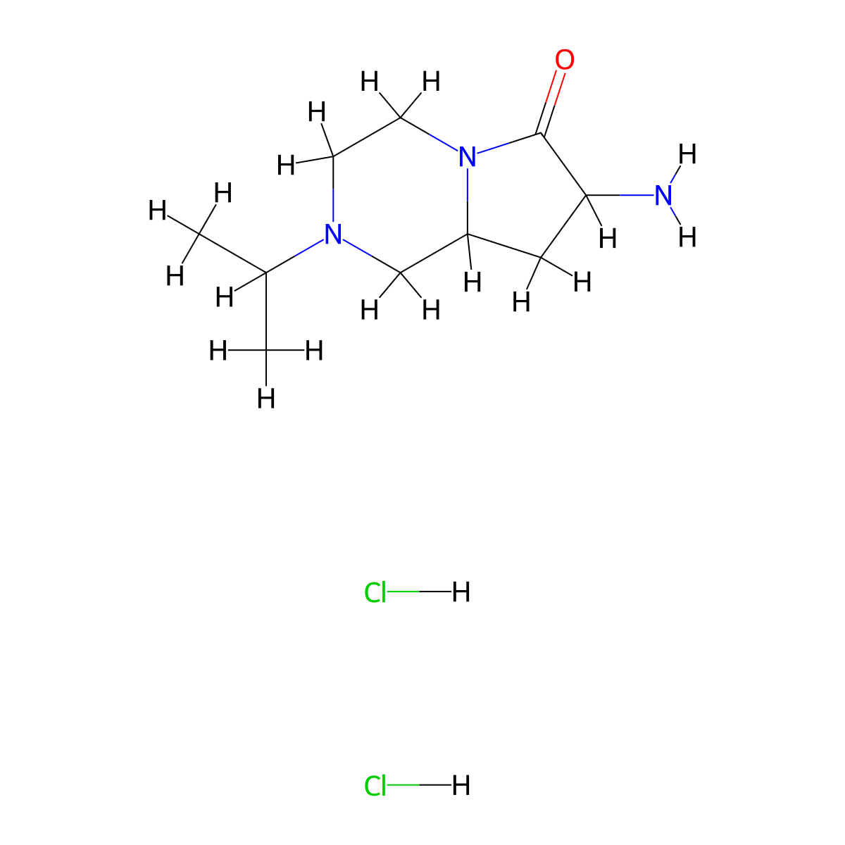 7-Amino-2-(propan-2-yl)-octahydropyrrolo[1,2-a]piperazin-6-one dihydrochloride molecular structure, CAS 2125333-31-3