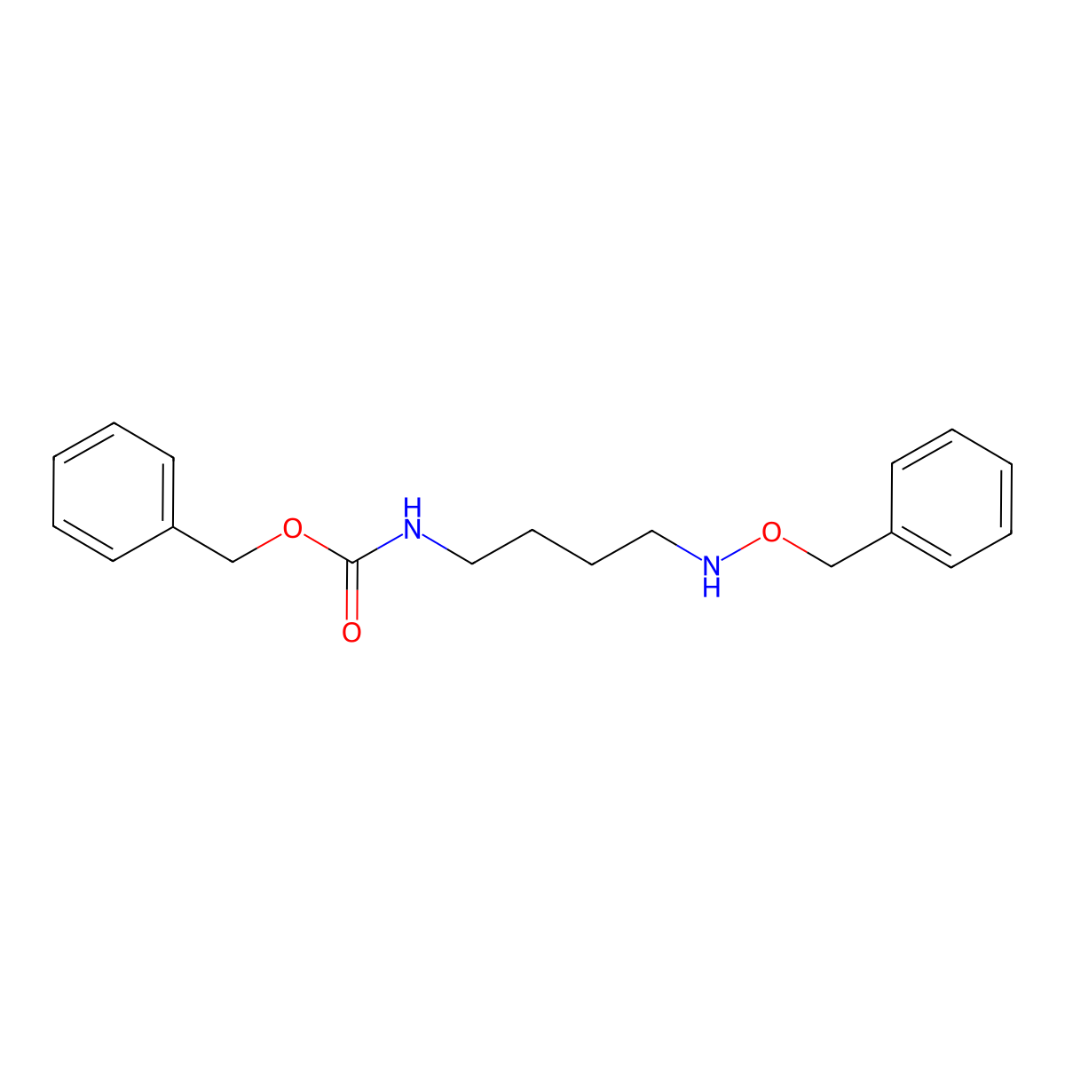 (4-Benzyloxyaminobutyl)carbamic acid benzyl ester molecular structure, CAS 2125496-01-5