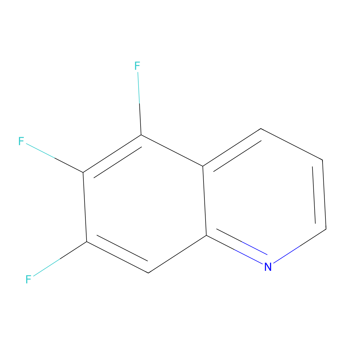 5,6,7-Trifluoroquinoline molecular structure, CAS 212554-34-2