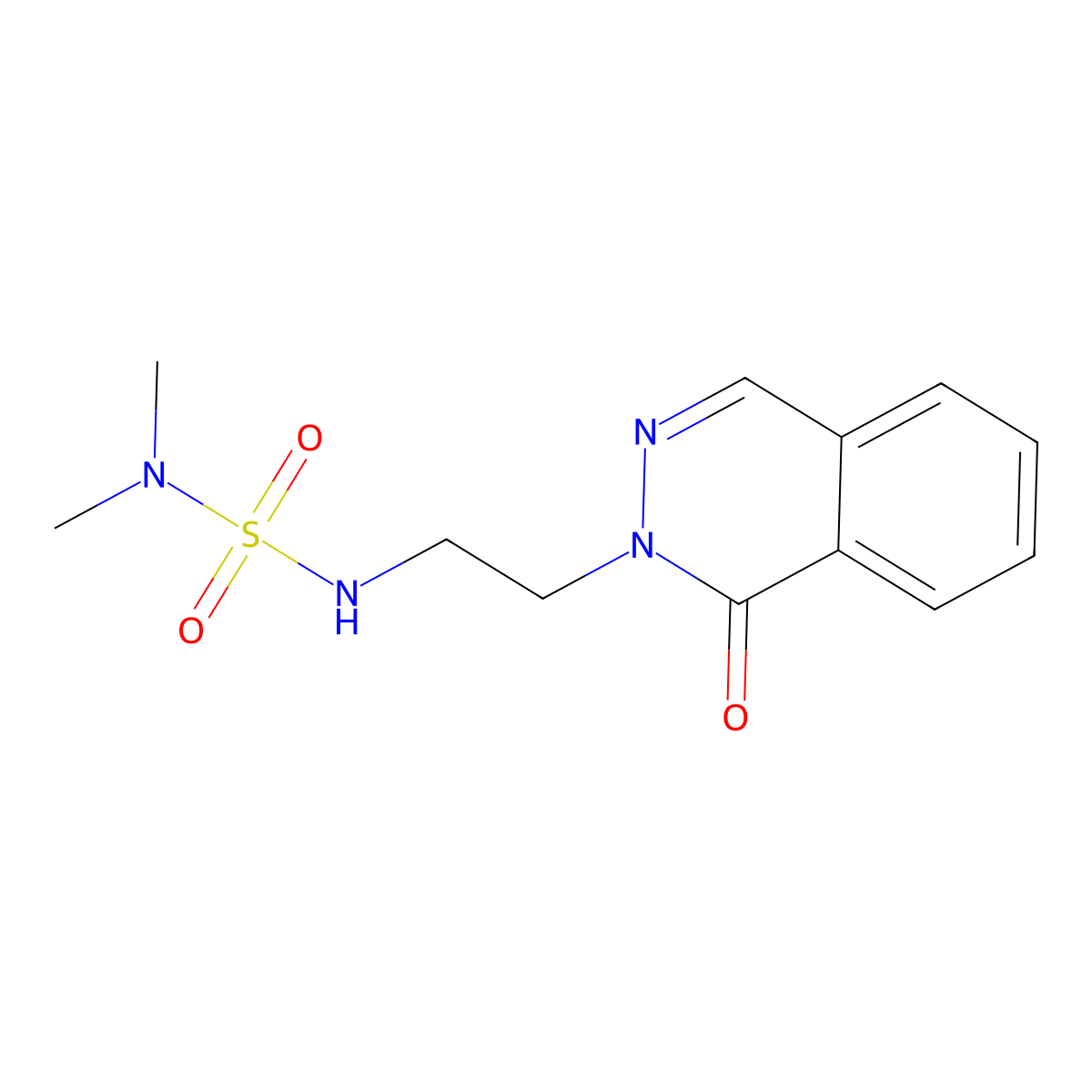 N,N-dimethyl-N'-[2-(1-oxophthalazin-2(1H)-yl)ethyl]sulfamide molecular structure, CAS 2125566-16-5