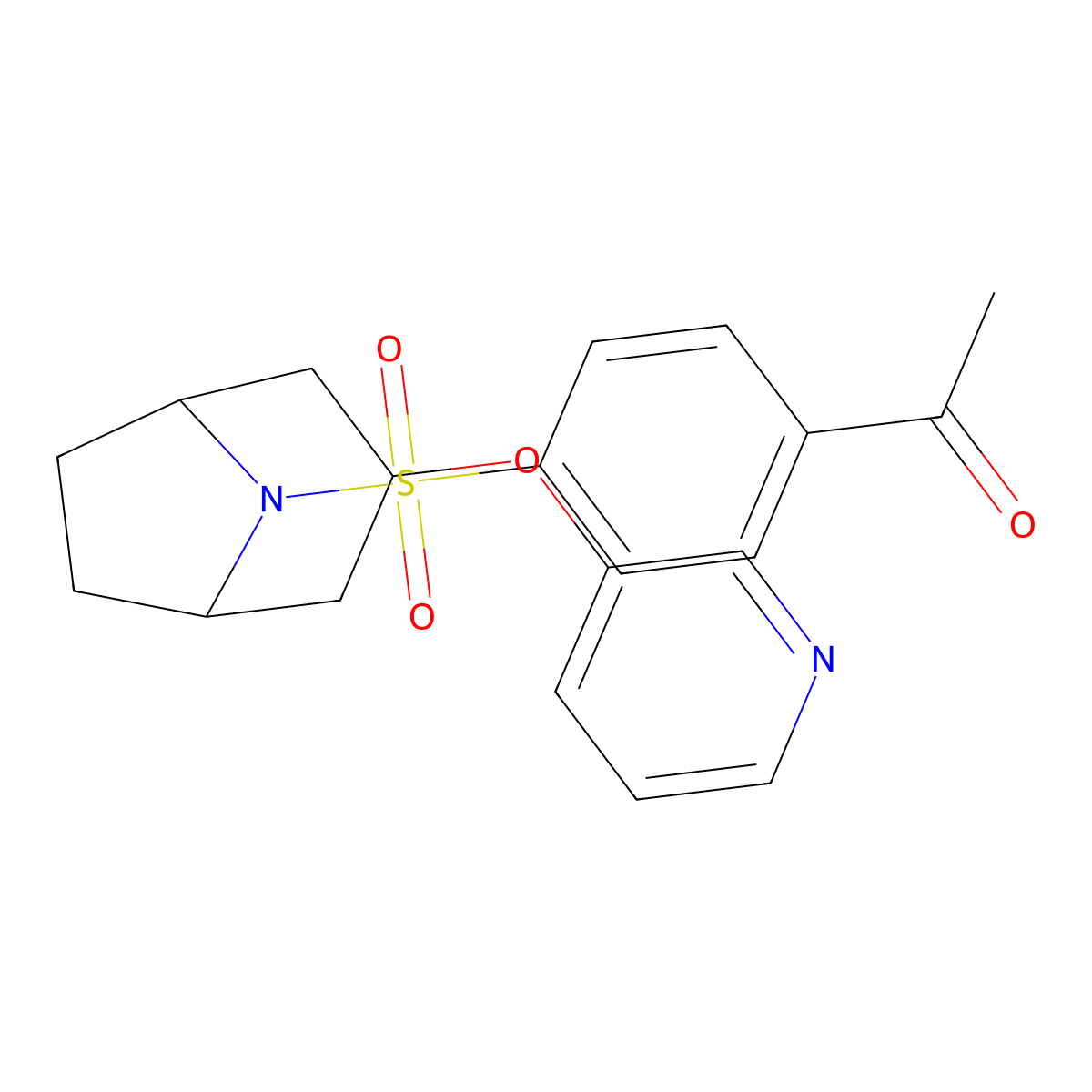 1-(4-(((1R,5S)-3-(pyridin-3-yloxy)-8-azabicyclo[3.2.1]octan-8-yl)sulfonyl)phenyl)ethanone molecular structure, CAS 2125616-16-0