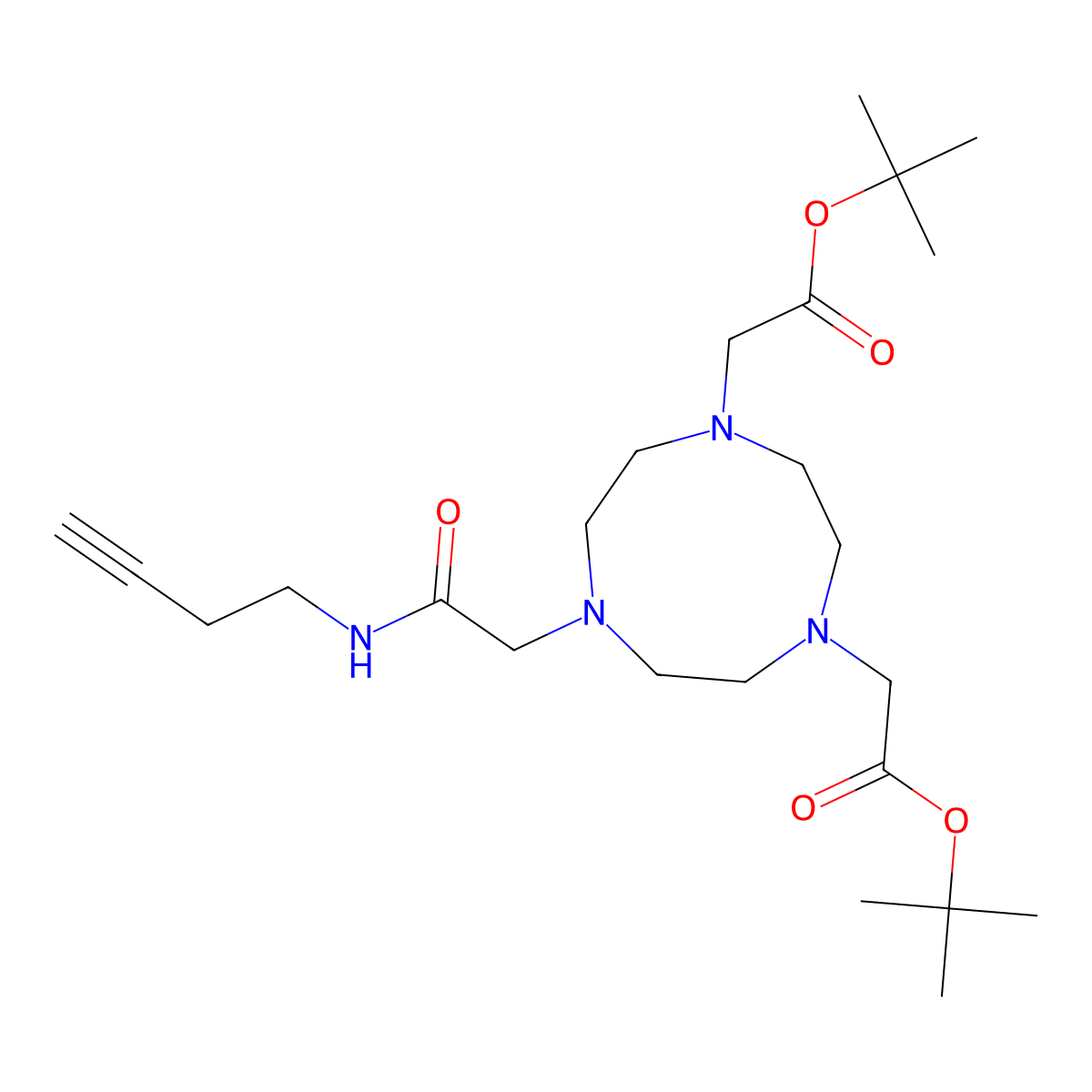 NO2A-Butyne-bis(t-Butyl ester) molecular structure, CAS 2125661-91-6