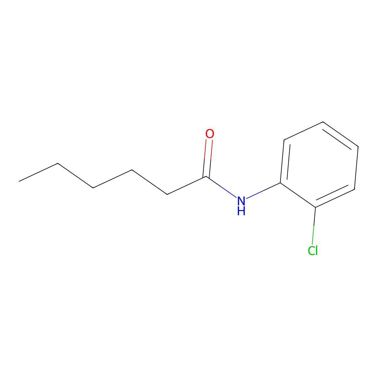 N-(2-chlorophenyl)hexanamide molecular structure, CAS 21257-67-0