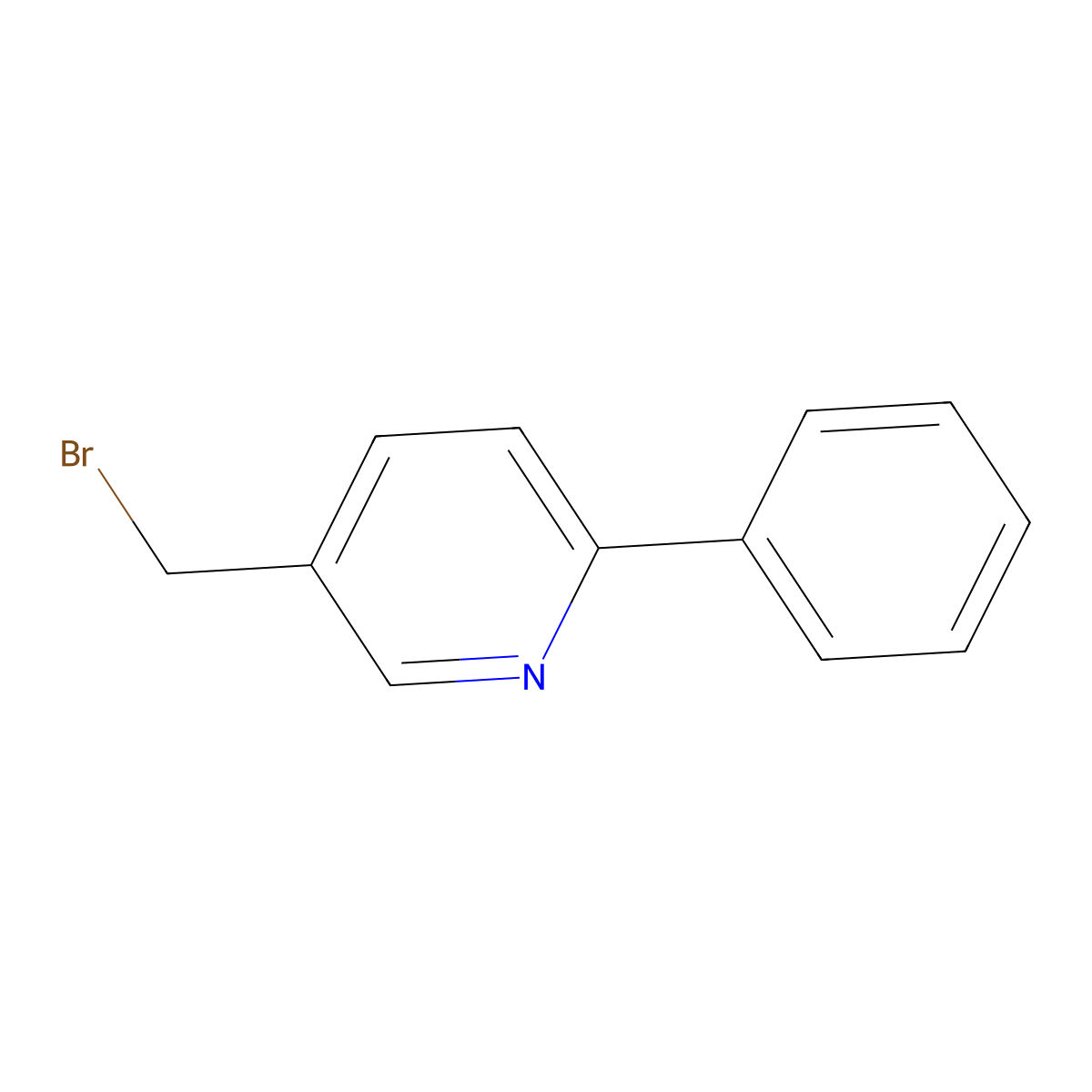 5-(Bromomethyl)-2-phenylpyridine molecular structure, CAS 212573-56-3