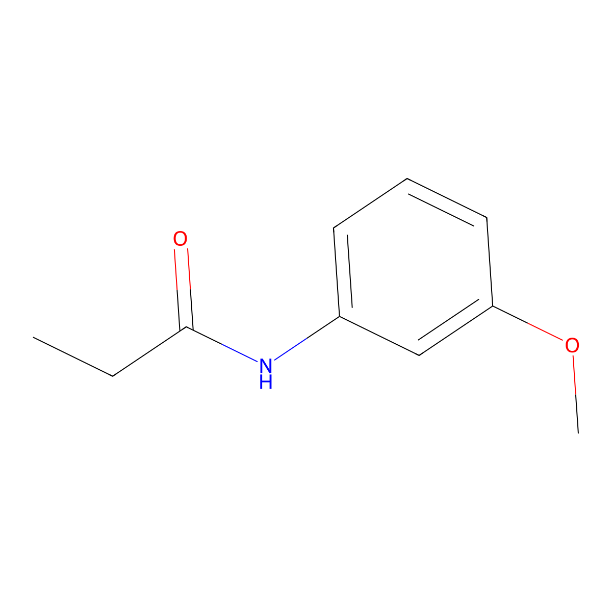 N-(3-methoxyphenyl)propanamide molecular structure, CAS 21258-34-4