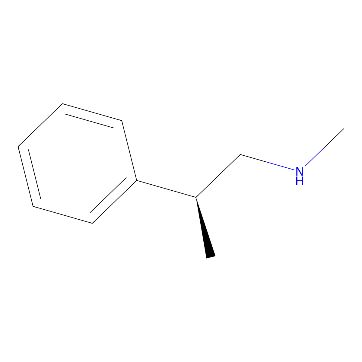 methyl[(2S)-2-phenylpropyl]amine molecular structure, CAS 21260-36-6