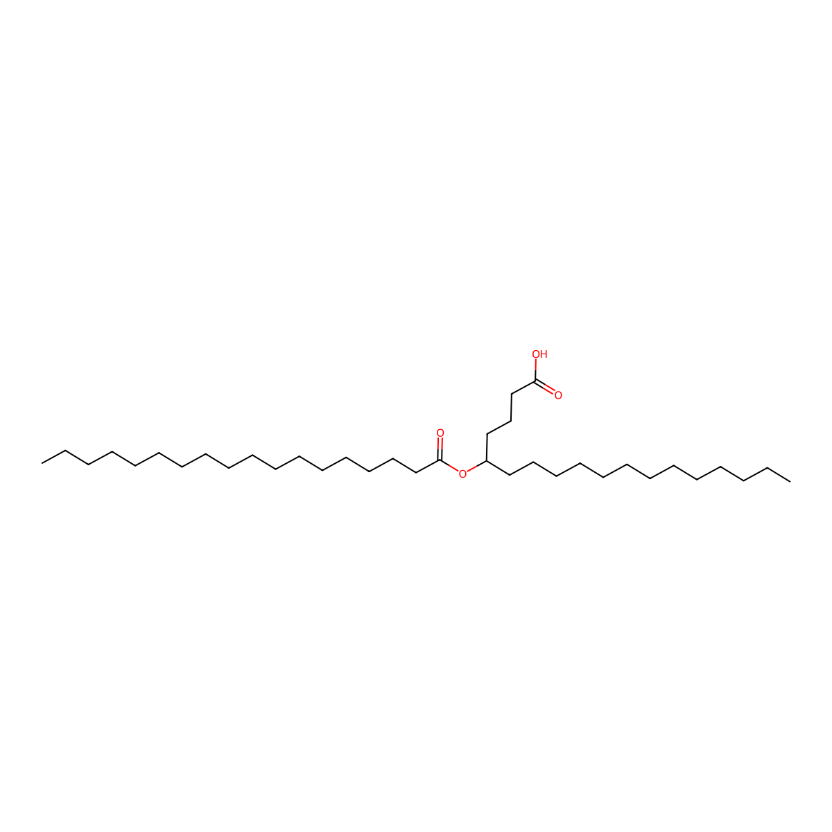5-Octadecanoyloxy-octadecanoic acid molecular structure, CAS 2126038-70-6