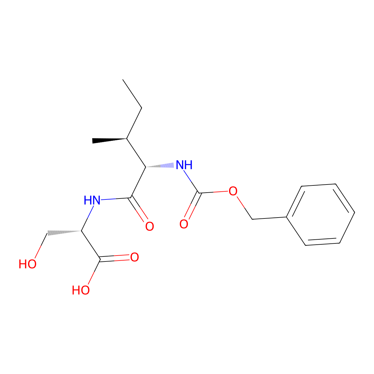 Z-Ile-Ser-OH molecular structure, CAS 212612-25-4