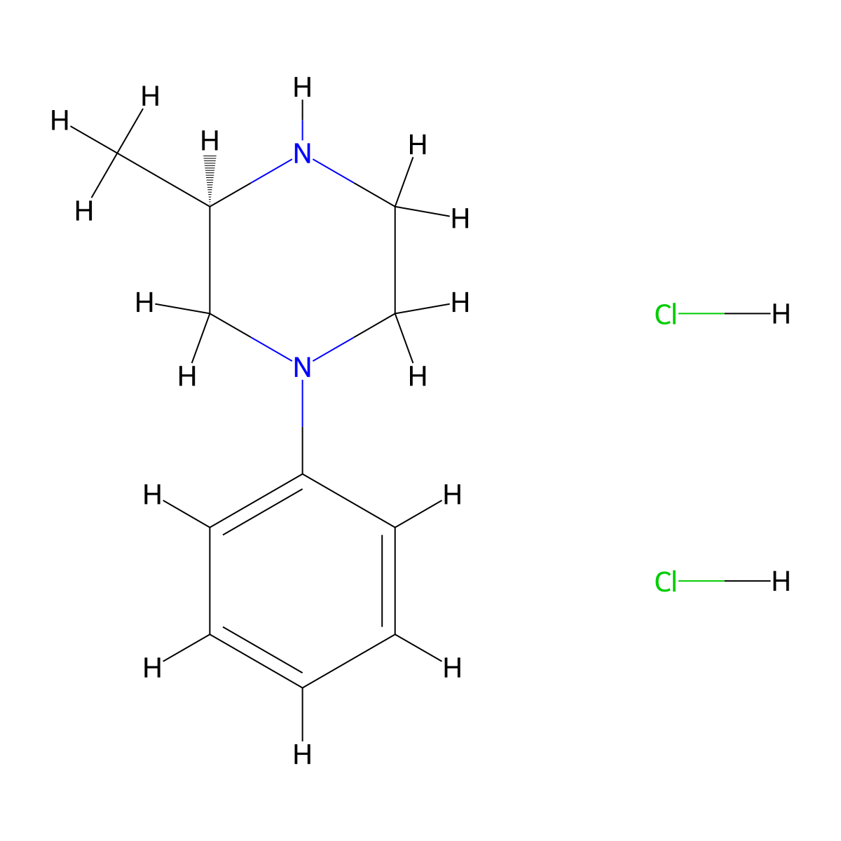 (3R)-3-Methyl-1-phenylpiperazine;dihydrochloride molecular structure, CAS 2126143-08-4