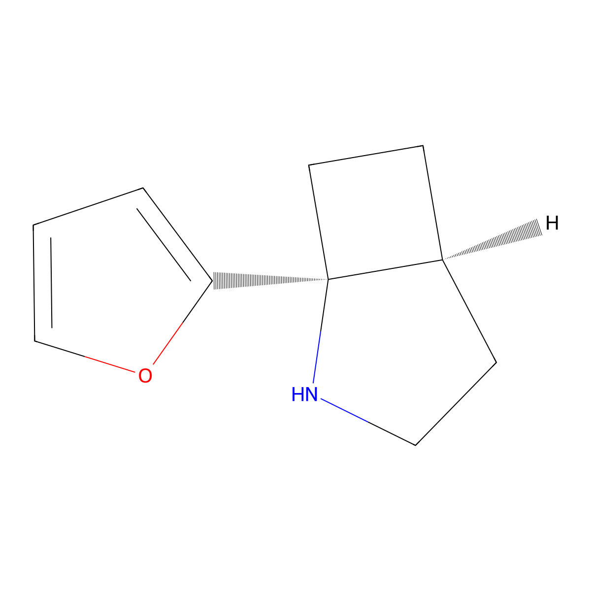 (1S,5S)-1-(Furan-2-yl)-2-azabicyclo[3.2.0]heptane molecular structure, CAS 2126143-68-6