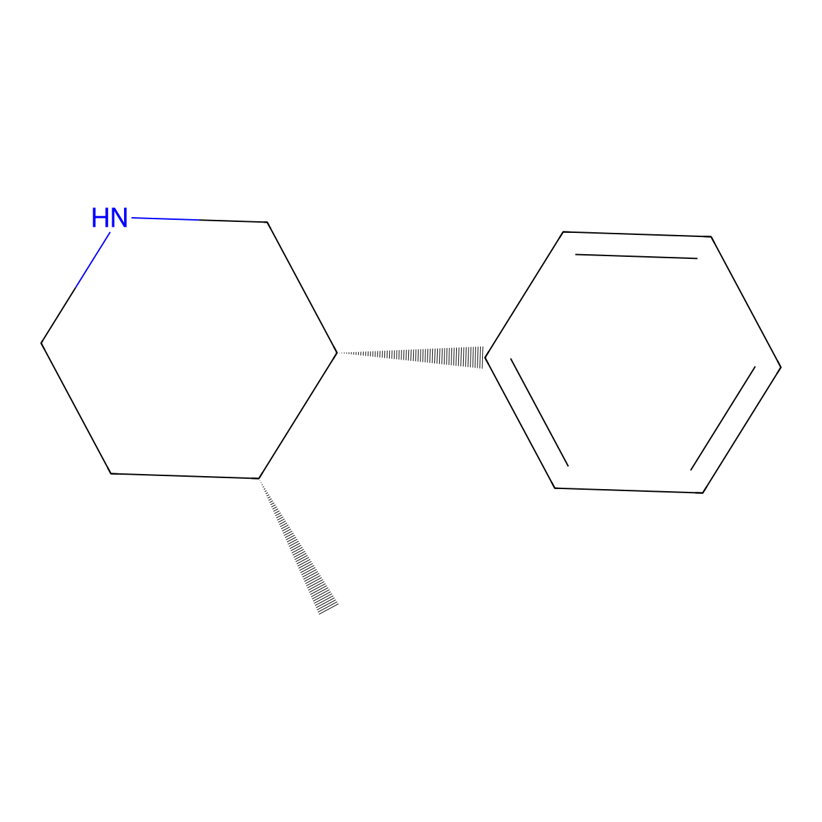 rac-(3R,4S)-4-methyl-3-phenylpiperidine molecular structure, CAS 2126143-76-6
