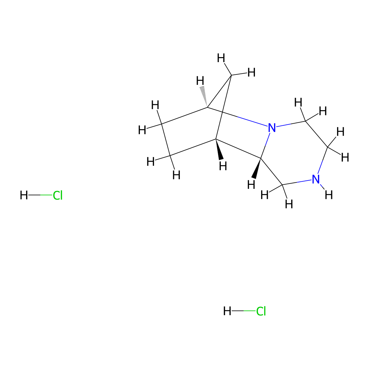 (1S,7S,8R)-2,5-diazatricyclo(6.2.1.0,2,7)undecane dihydrochloride molecular structure, CAS 2126144-06-5