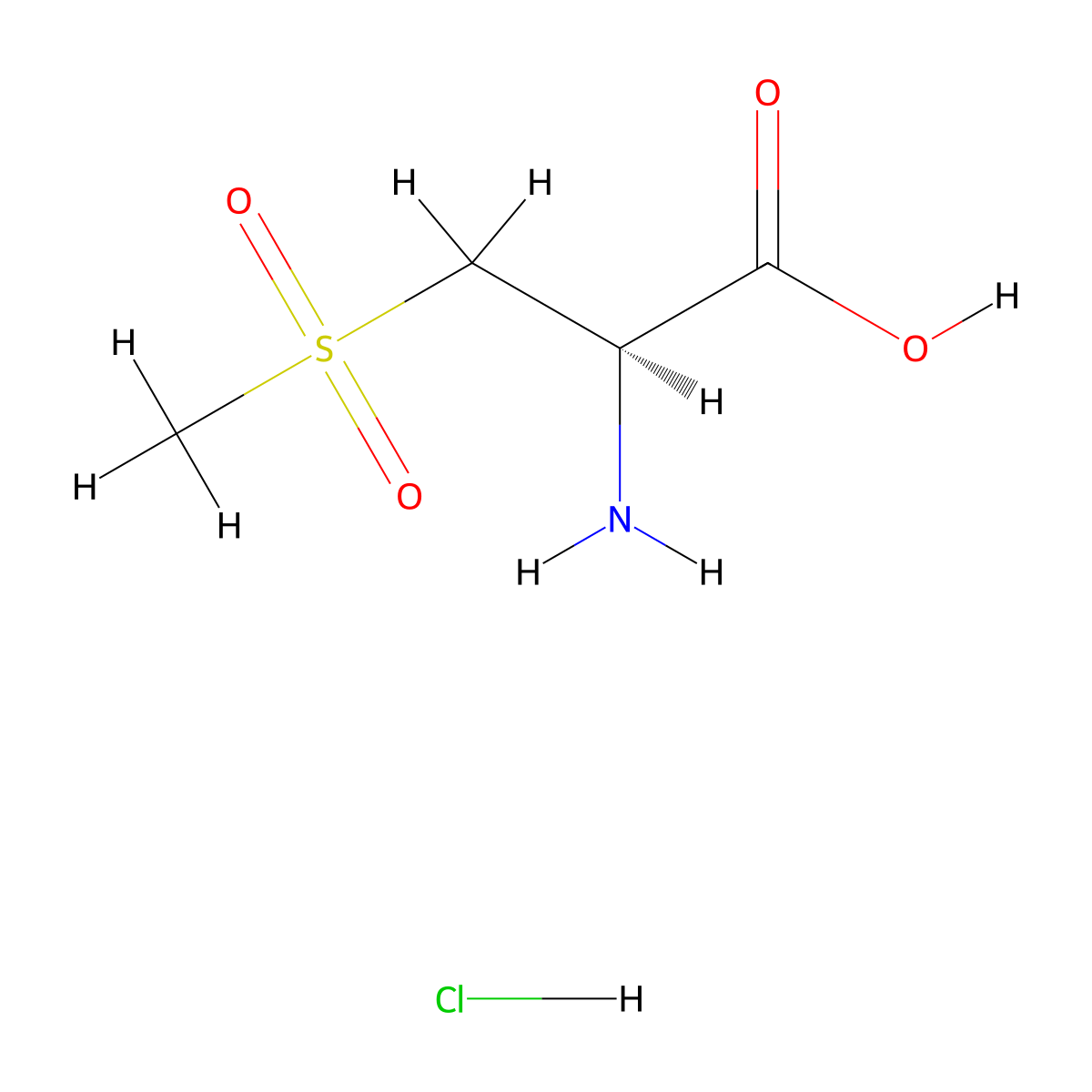 (2R)-2-amino-3-methanesulfonylpropanoic acid hydrochloride molecular structure, CAS 2126144-17-8