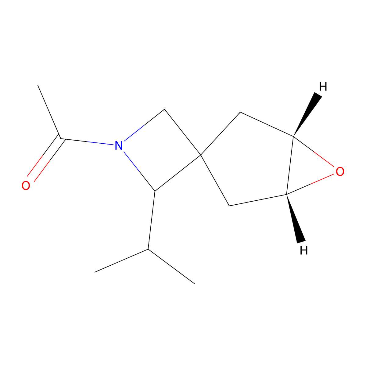 1-[(1S,5R)-2'-Propan-2-ylspiro[6-oxabicyclo[3.1.0]hexane-3,3'-azetidine]-1'-yl]ethanone molecular structure, CAS 2126157-97-7