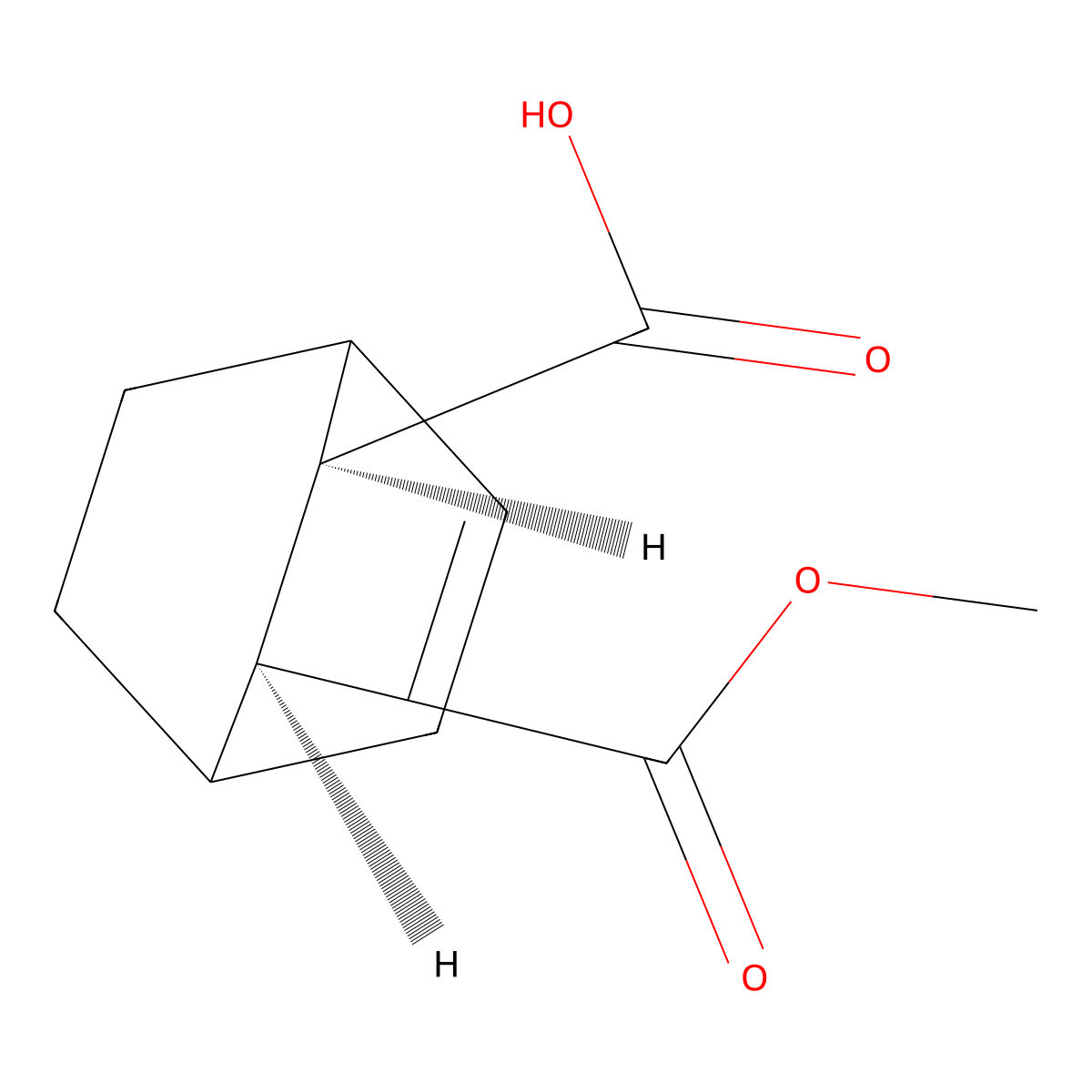 rac-(2R,3S)-3-(methoxycarbonyl)bicyclo[2.2.2]oct-5-ene-2-carboxylic acid molecular structure, CAS 2126157-98-8