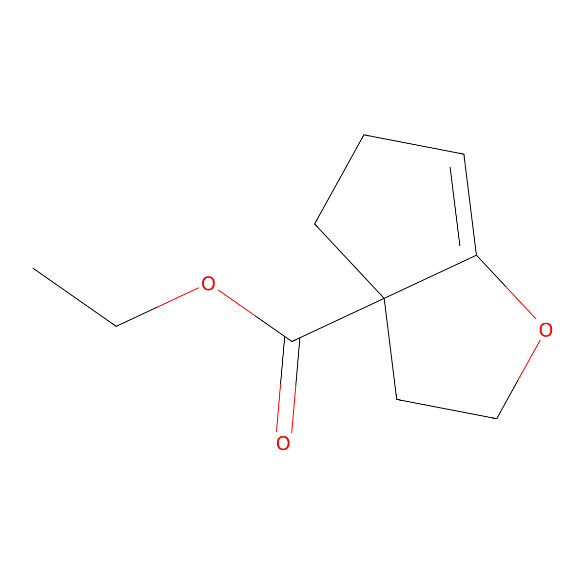 ethyl 2H,3H,3aH,4H,5H-cyclopenta(b)furan-3a-carboxylate molecular structure, CAS 2126159-47-3