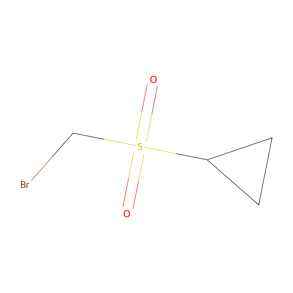 Bromomethanesulfonylcyclopropane molecular structure, CAS 2126159-49-5