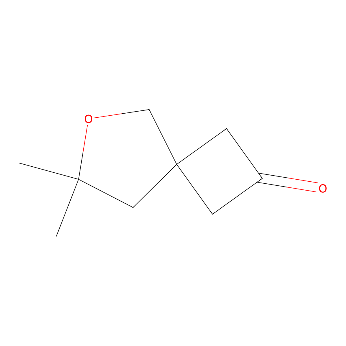 7,7-Dimethyl-6-oxaspiro(3.4)octan-2-one molecular structure, CAS 2126159-64-4