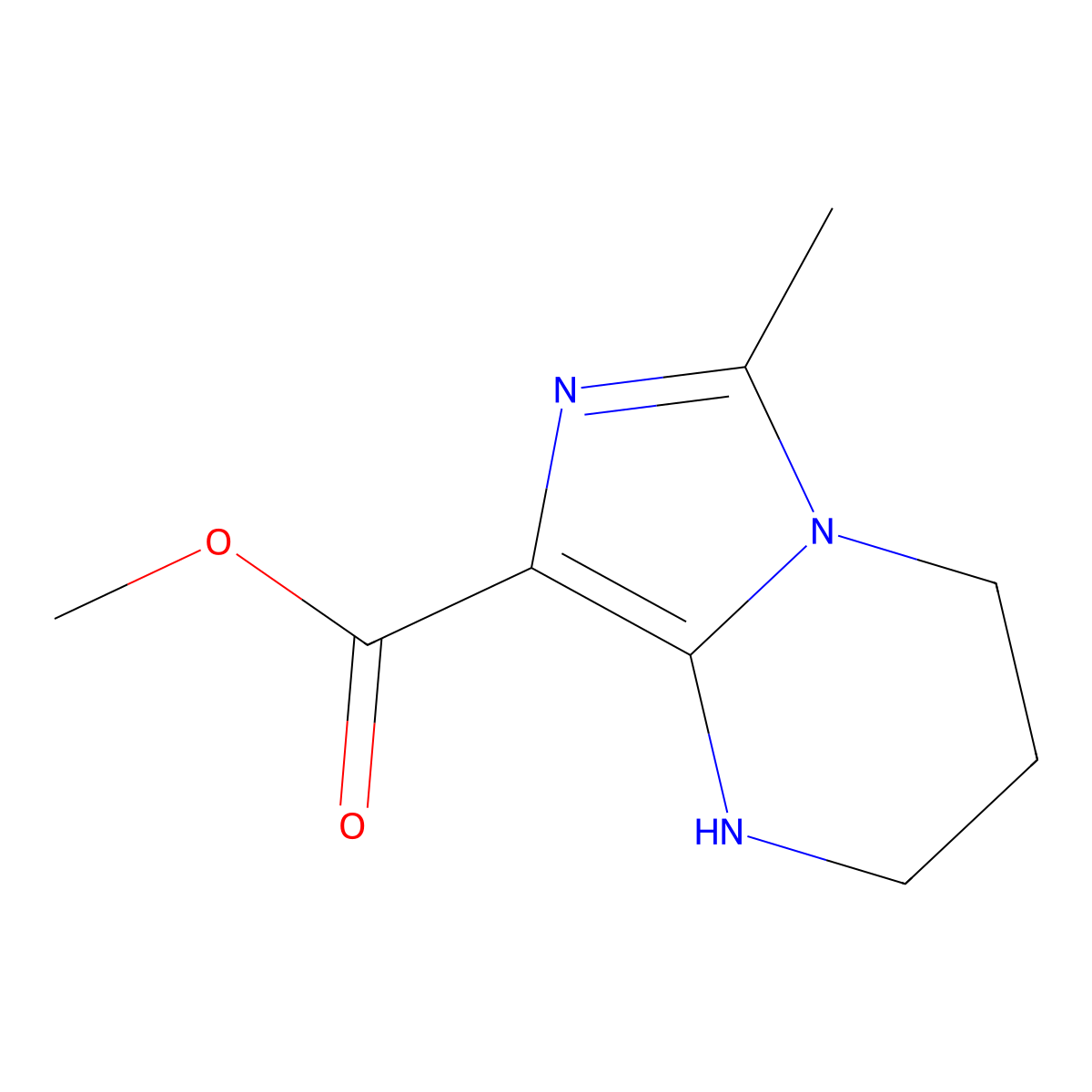 Methyl 6-methyl-1H,2H,3H,4H-imidazo[1,5-a]pyrimidine-8-carboxylate molecular structure, CAS 2126159-79-1