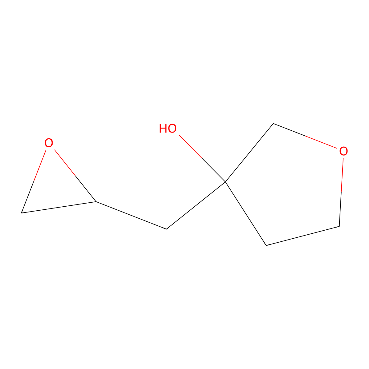 3-[(Oxiran-2-yl)methyl]oxolan-3-ol molecular structure, CAS 2126159-89-3