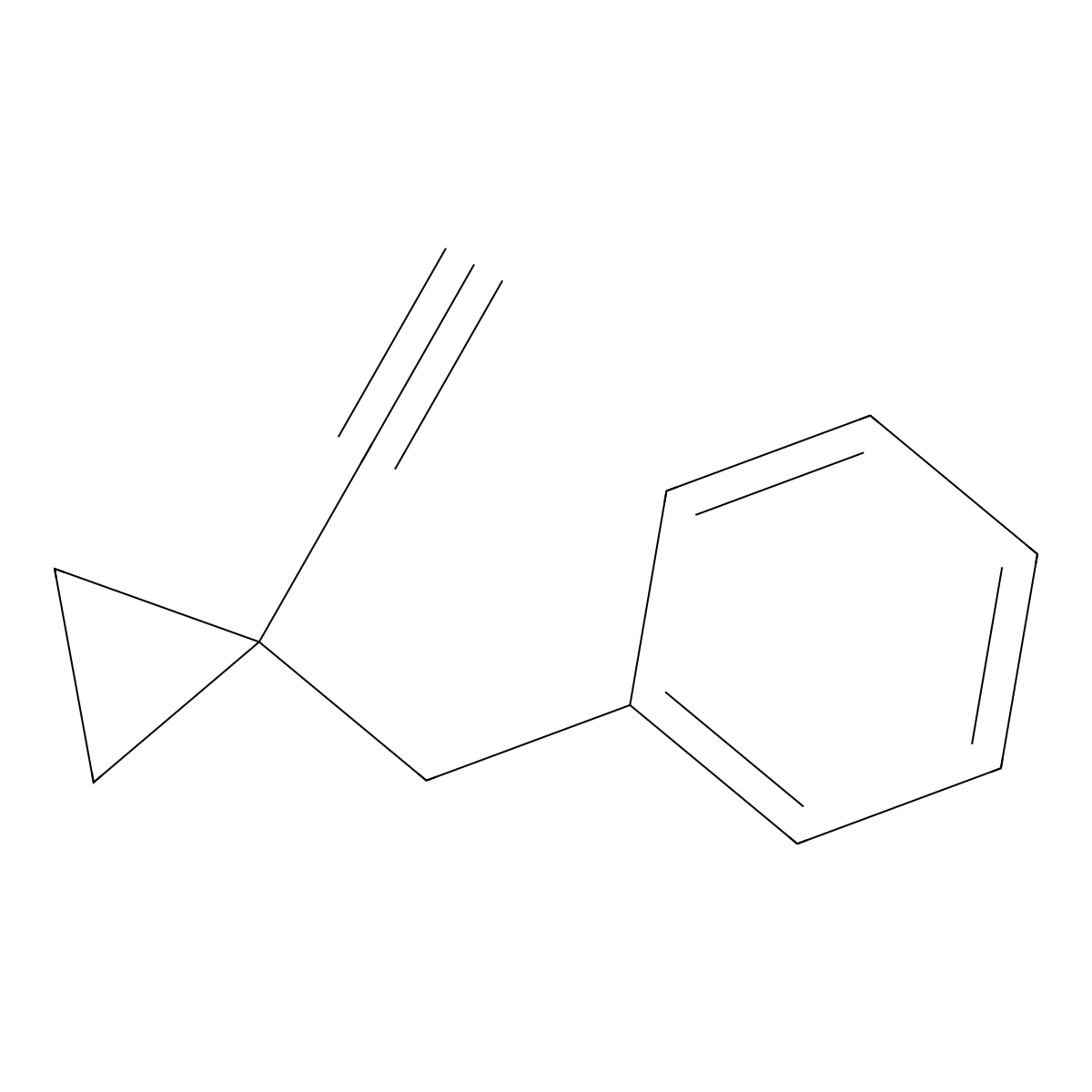 [(1-Ethynylcyclopropyl)methyl]benzene molecular structure, CAS 2126160-12-9