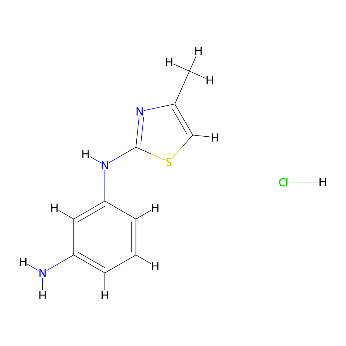 N1-(4-methyl-1,3-thiazol-2-yl)benzene-1,3-diamine hydrochloride molecular structure, CAS 2126160-26-5