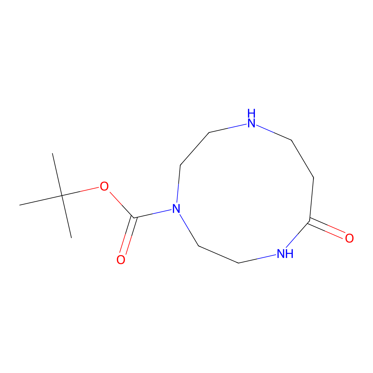 Tert-butyl 8-oxo-1,4,7-triazecane-4-carboxylate molecular structure, CAS 2126160-41-4
