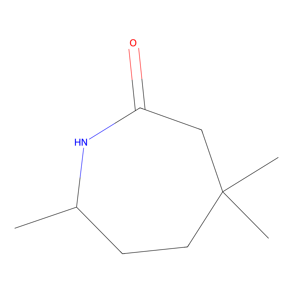4,4,7-Trimethylazepan-2-one molecular structure, CAS 2126160-54-9