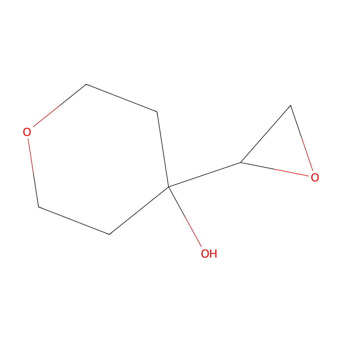 4-(Oxiran-2-yl)oxan-4-ol molecular structure, CAS 2126160-61-8