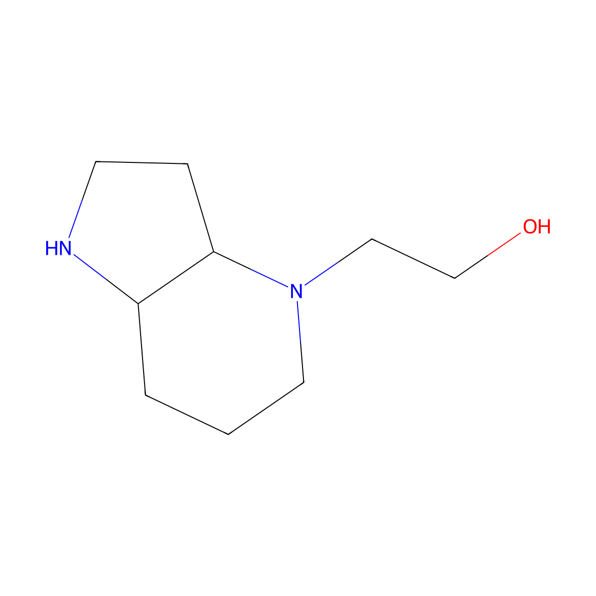 2-(octahydro-1H-pyrrolo(3,2-b)pyridin-4-yl)ethan-1-ol molecular structure, CAS 2126160-75-4