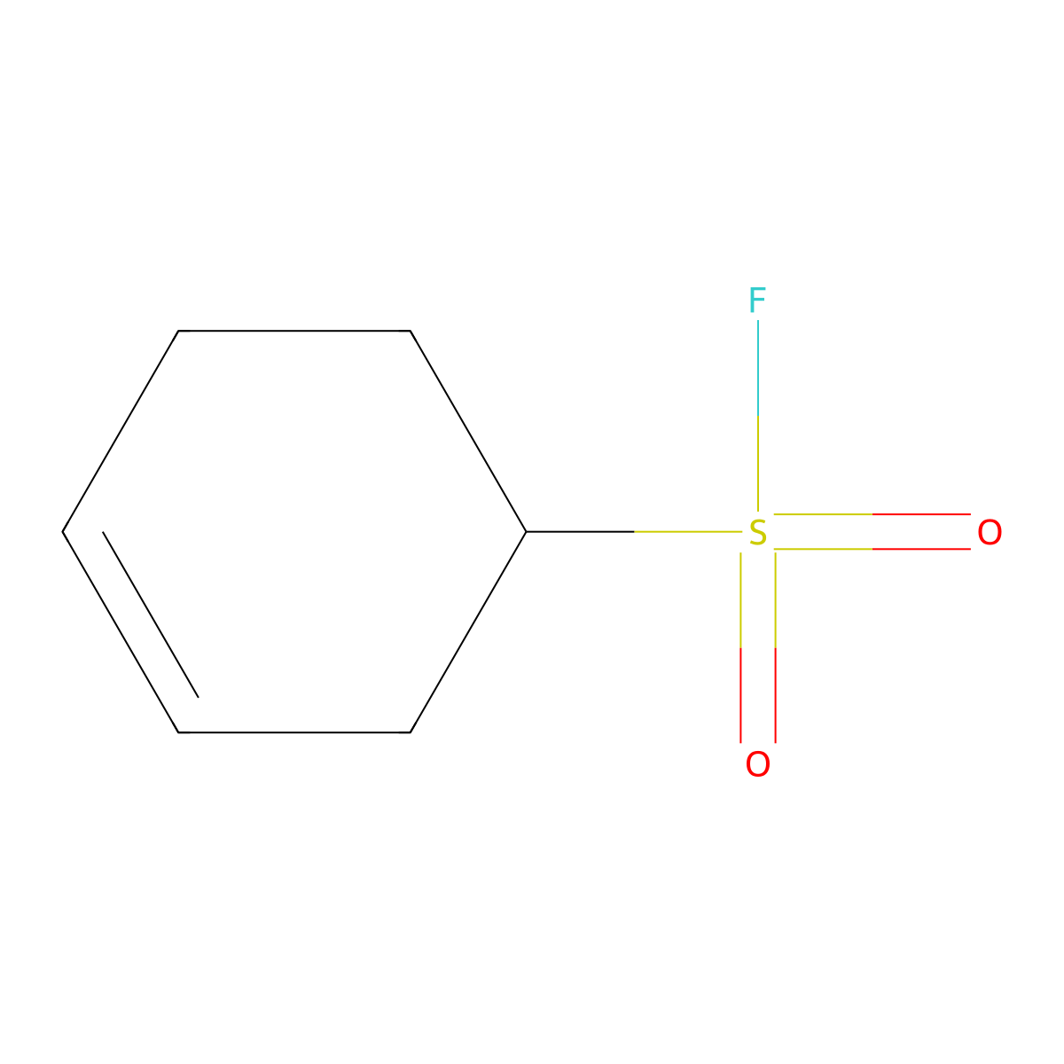 Cyclohex-3-ene-1-sulfonyl fluoride molecular structure, CAS 2126160-97-0