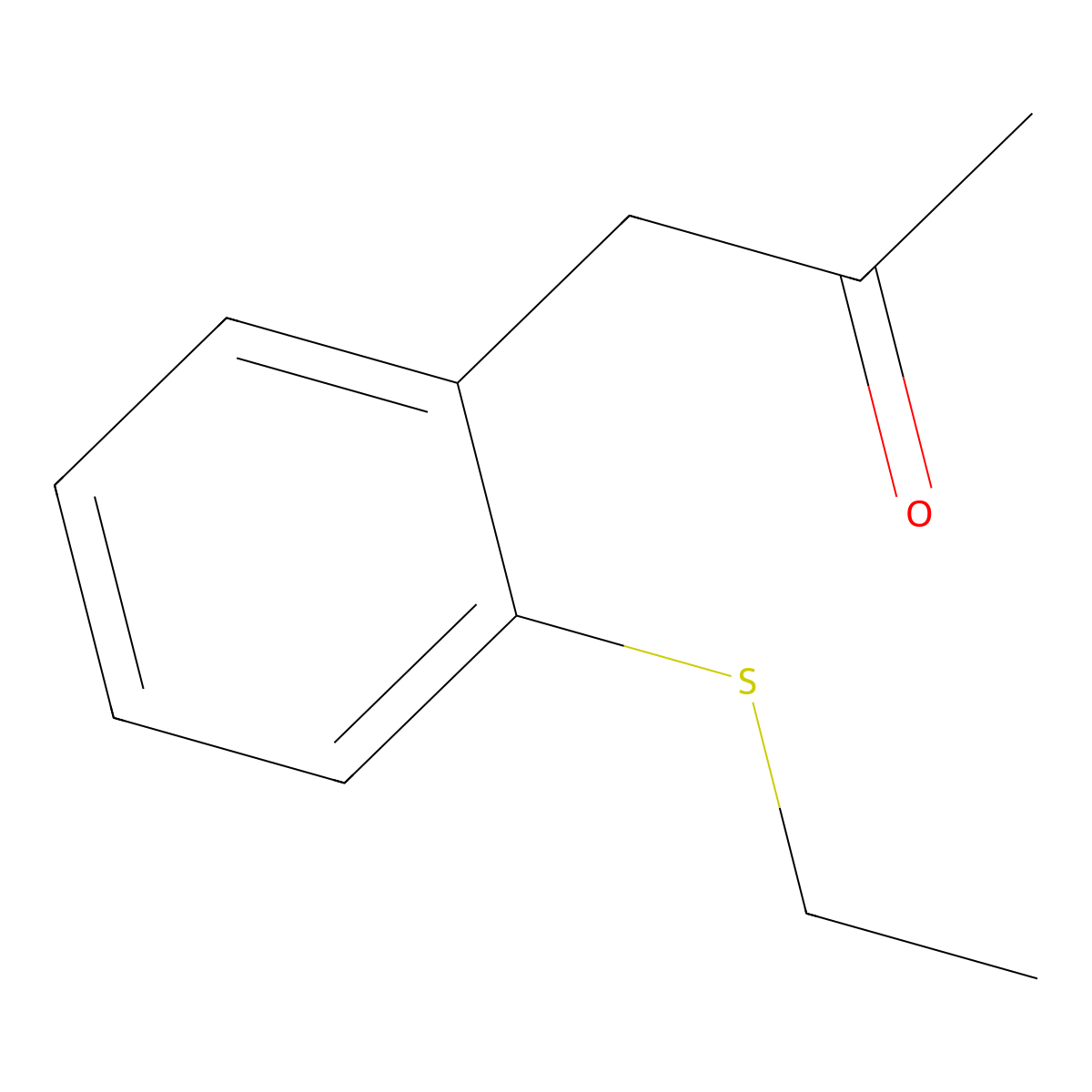 1-[2-(Ethylsulfanyl)phenyl]propan-2-one molecular structure, CAS 2126161-27-9