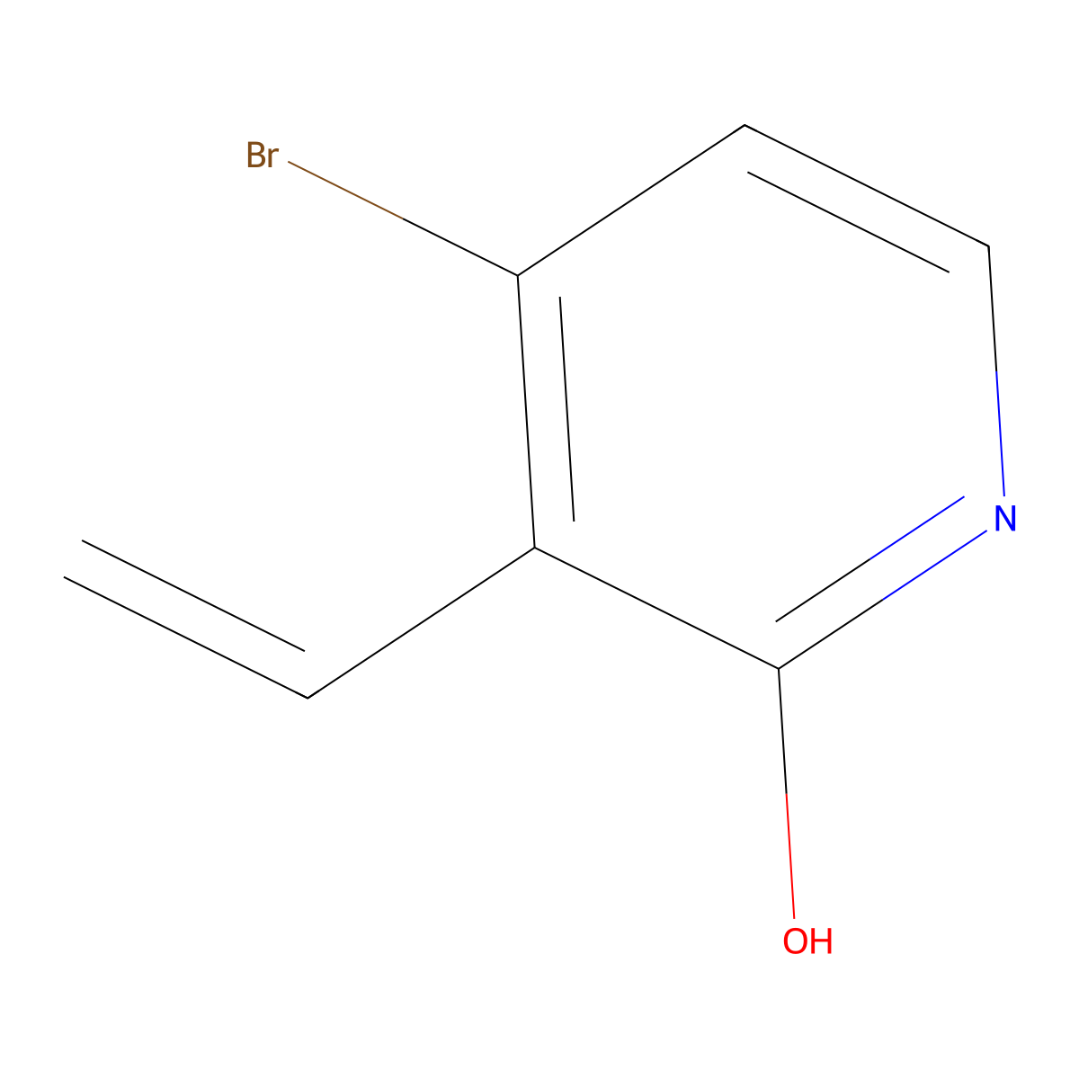 4-Bromo-3-ethenylpyridin-2-OL molecular structure, CAS 2126161-28-0