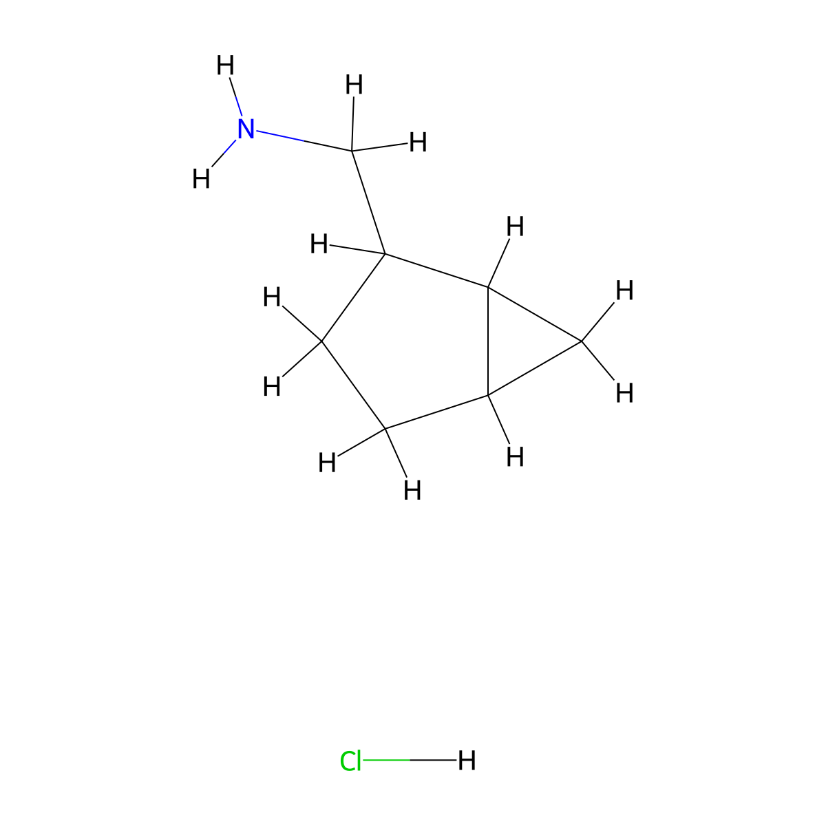 {Bicyclo[3.1.0]hexan-2-yl}methanamine hydrochloride molecular structure, CAS 2126161-52-0