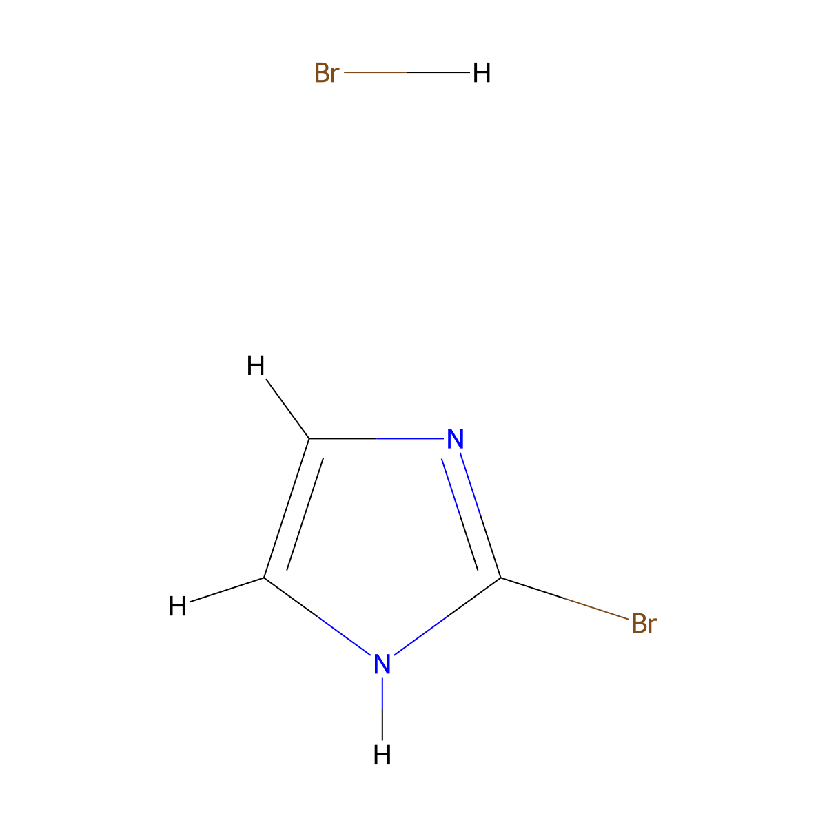 2-Bromo-1H-imidazole hydrobromide molecular structure, CAS 2126161-67-7