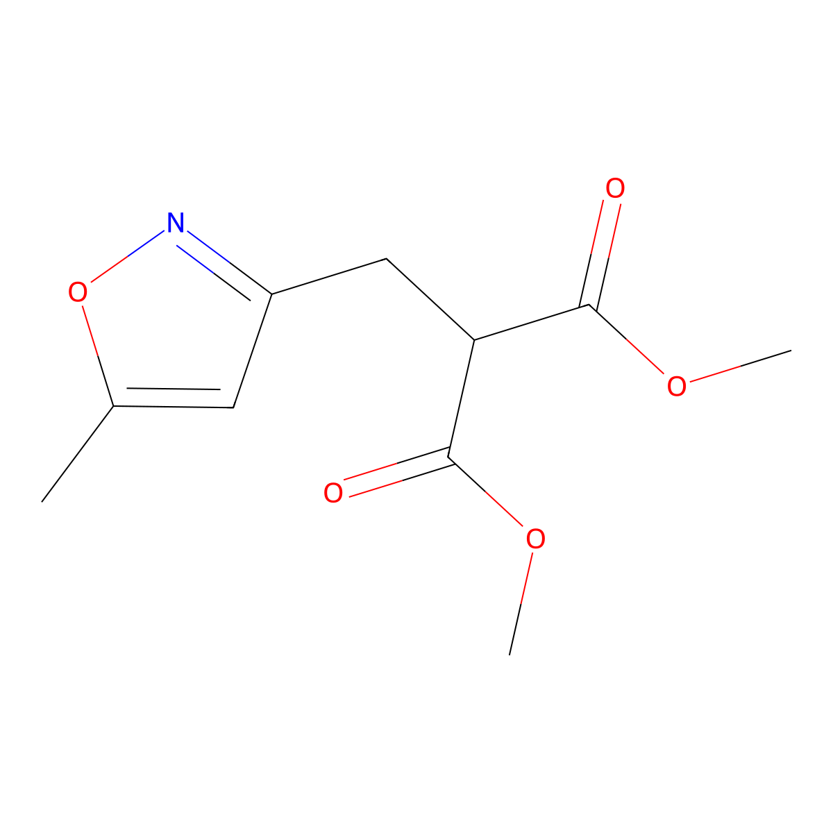 1,3-Dimethyl 2-[(5-methyl-1,2-oxazol-3-yl)methyl]propanedioate molecular structure, CAS 2126161-97-3