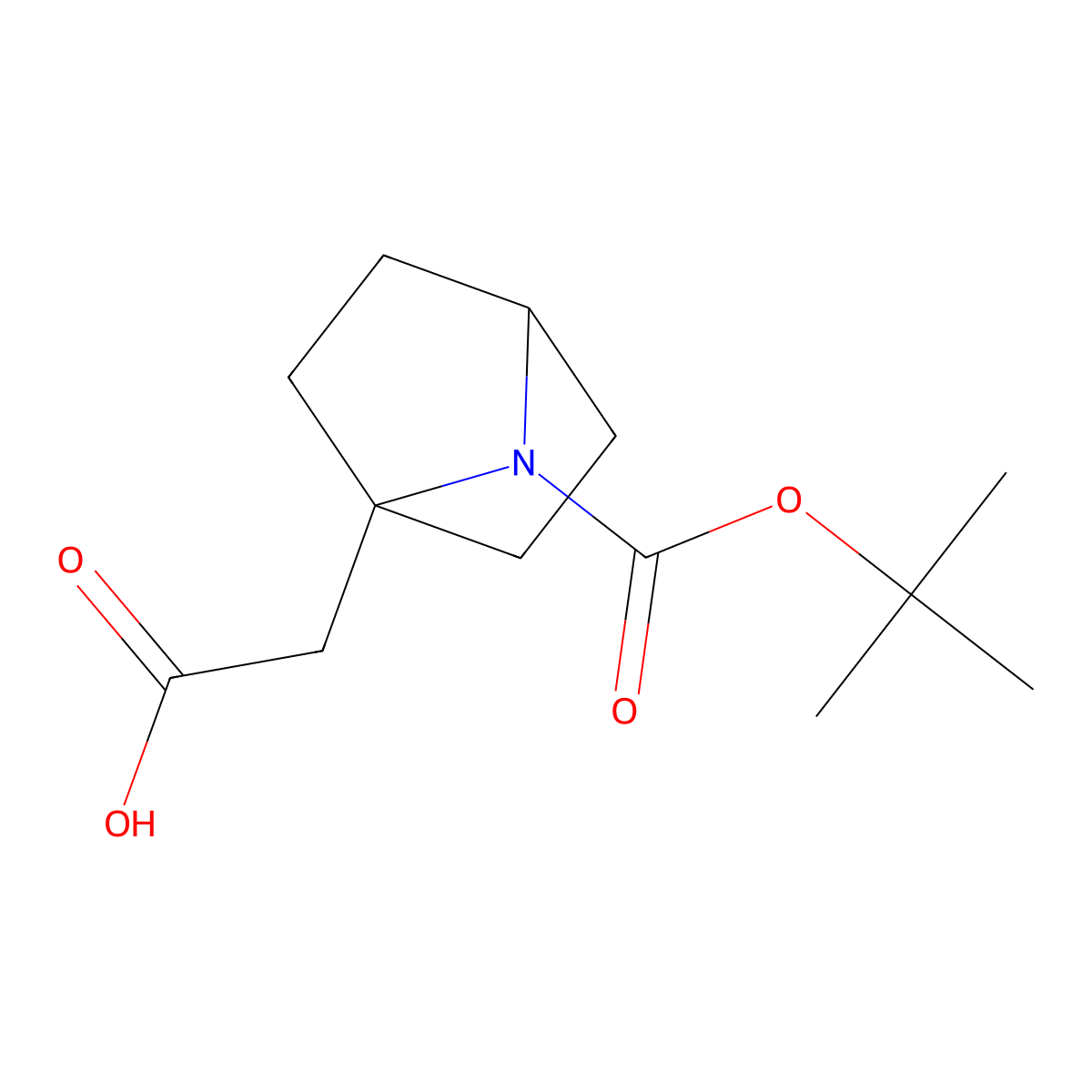 2-{7-[(Tert-butoxy)carbonyl]-7-azabicyclo[2.2.1]heptan-1-yl}acetic acid molecular structure, CAS 2126162-28-3