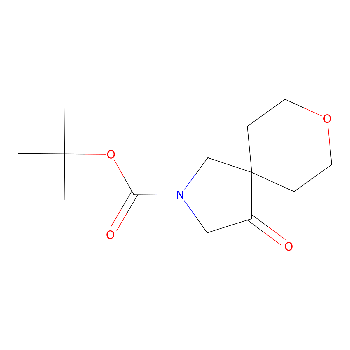 tert-Butyl 4-oxo-8-oxa-2-azaspiro[4.5]decane-2-carboxylate molecular structure, CAS 2126162-41-0