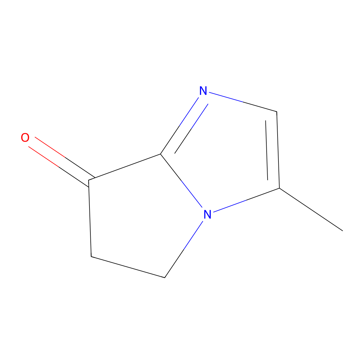 3-methyl-5H,6H,7H-pyrrolo[1,2-a]imidazol-7-one molecular structure, CAS 2126162-55-6