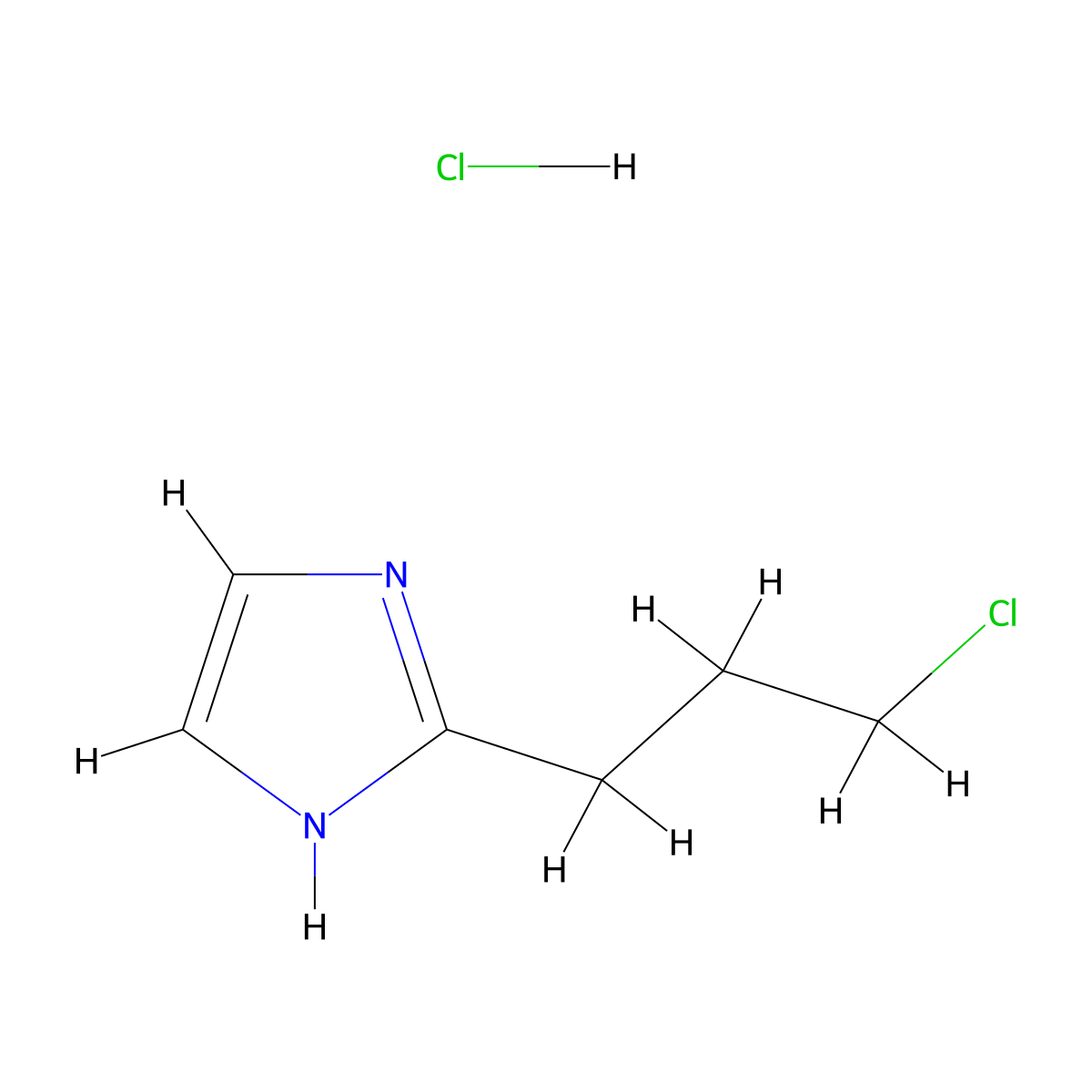 2-(3-chloropropyl)-1H-imidazole hydrochloride molecular structure, CAS 2126162-78-3