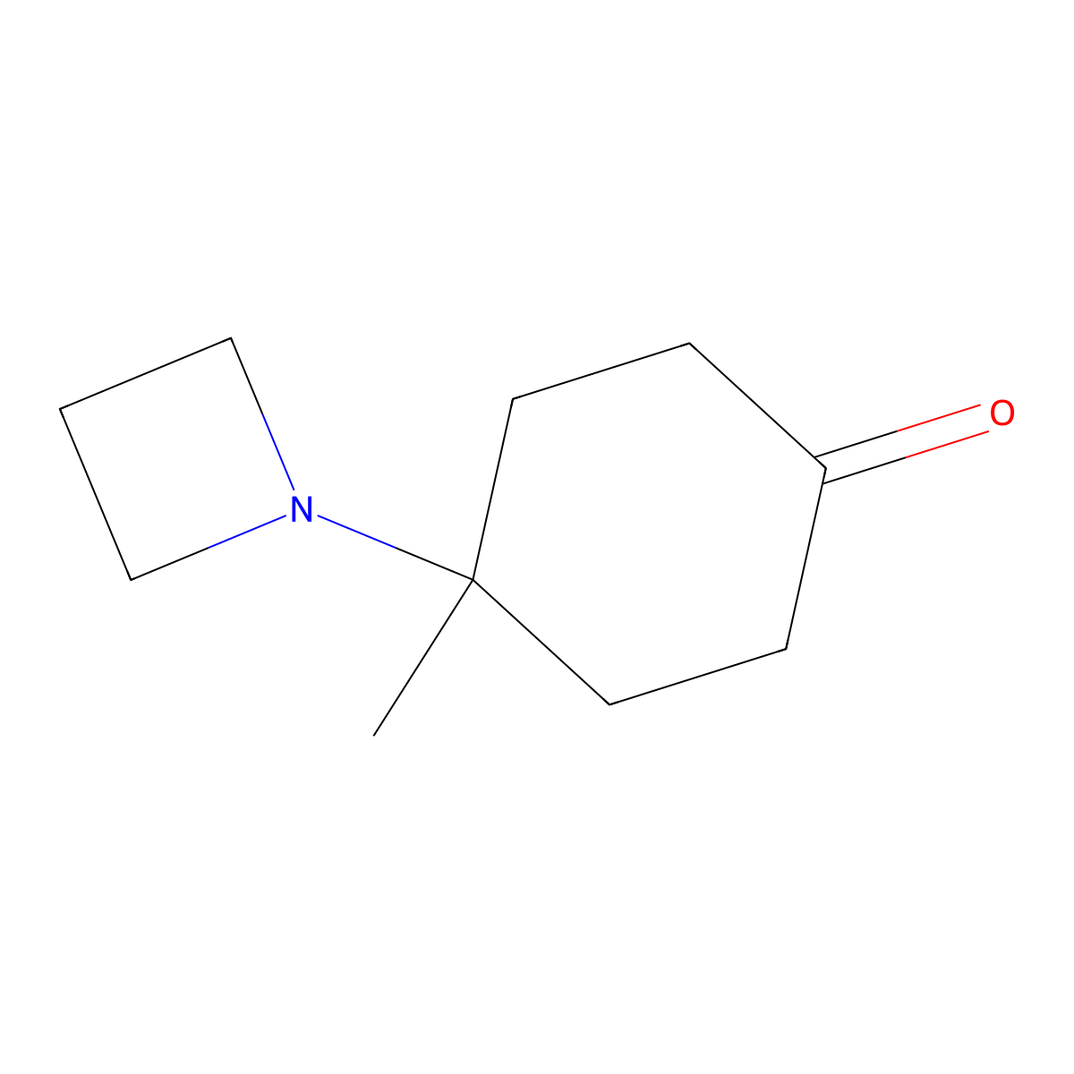 4-(Azetidin-1-yl)-4-methylcyclohexan-1-one molecular structure, CAS 2126163-11-7