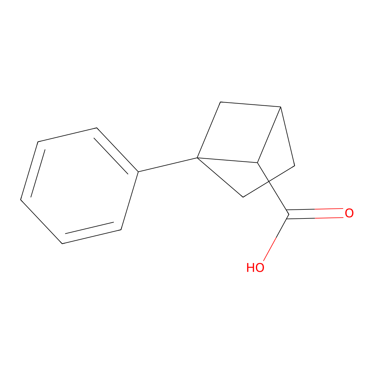 1-Phenylbicyclo[2.1.1]hexane-5-carboxylic acid molecular structure, CAS 2126163-33-3