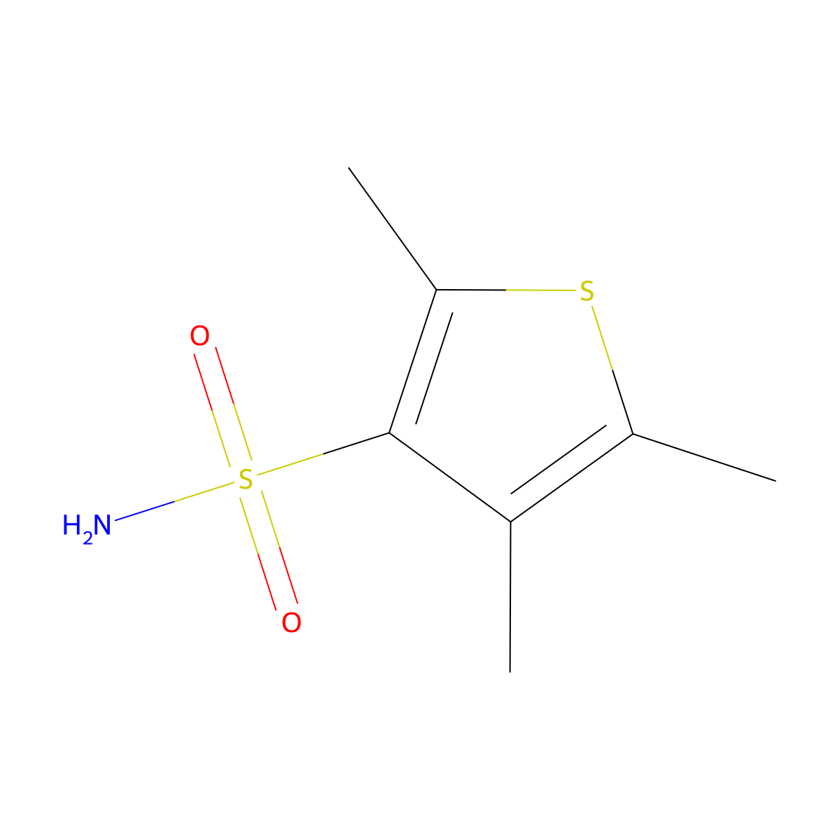 Trimethylthiophene-3-sulfonamide molecular structure, CAS 2126164-03-0