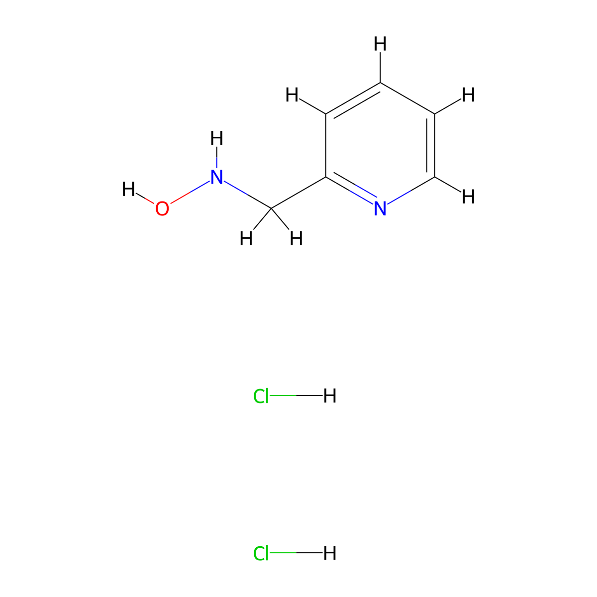 N-(Pyridin-2-ylmethyl)hydroxylamine dihydrochloride molecular structure, CAS 2126176-98-3