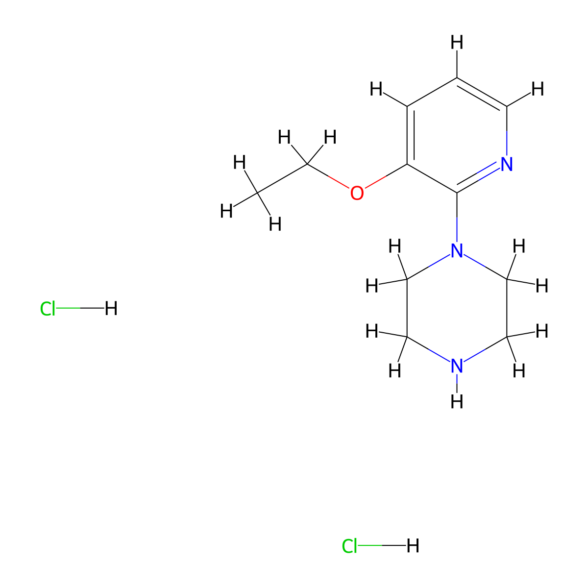 1-(3-Ethoxypyridin-2-yl)piperazine dihydrochloride molecular structure, CAS 2126177-03-3