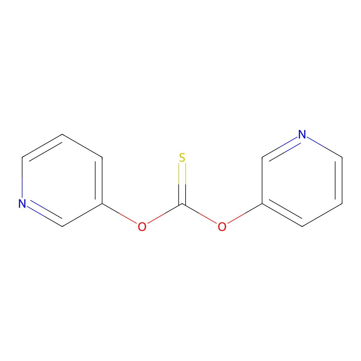 Bis(pyridin-3-yloxy)methanethione molecular structure, CAS 2126177-16-8